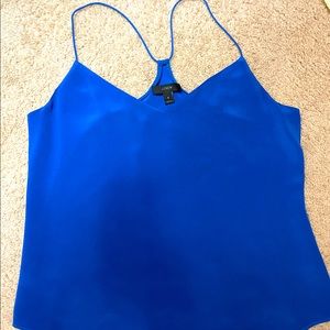 J. Crew royal blue silky cami. V neckline and racer back
